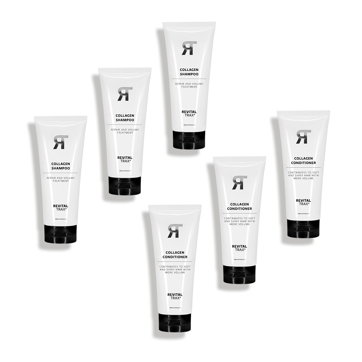Collagen Hair Care Bundle - 3 Shampoo & 3 Conditioner