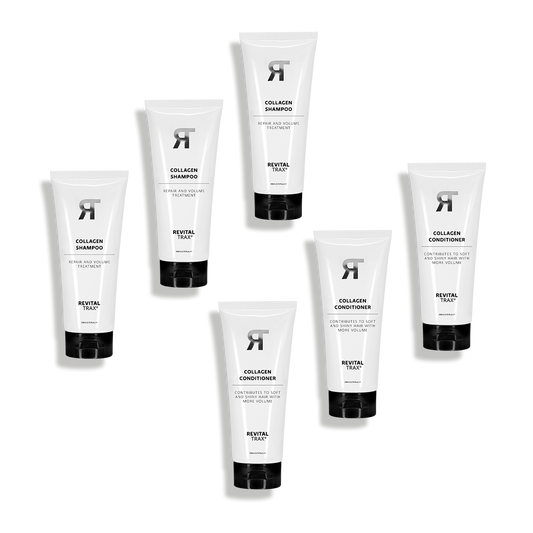 Collagen Hair Care Bundle - 3 Shampoo & 3 Conditioner