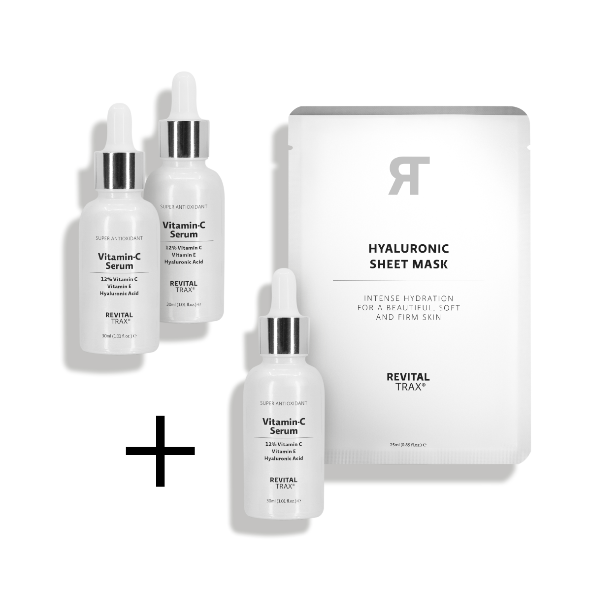 Aanbieding: 3 x 12% Vitamin-C Serum + Sheet Mask