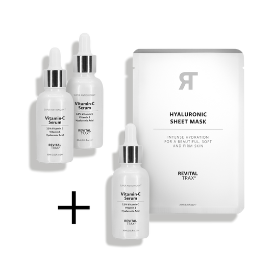 Aanbieding: 3 x 12% Vitamin-C Serum + Sheet Mask