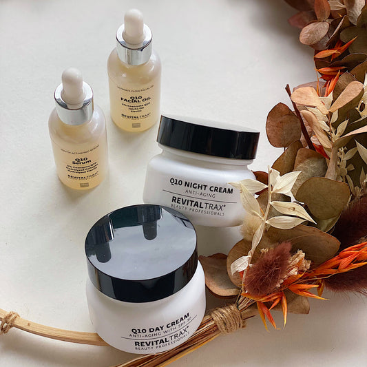 Q10 Bundel: Olie + Serum + Dag- en Nachtcrème